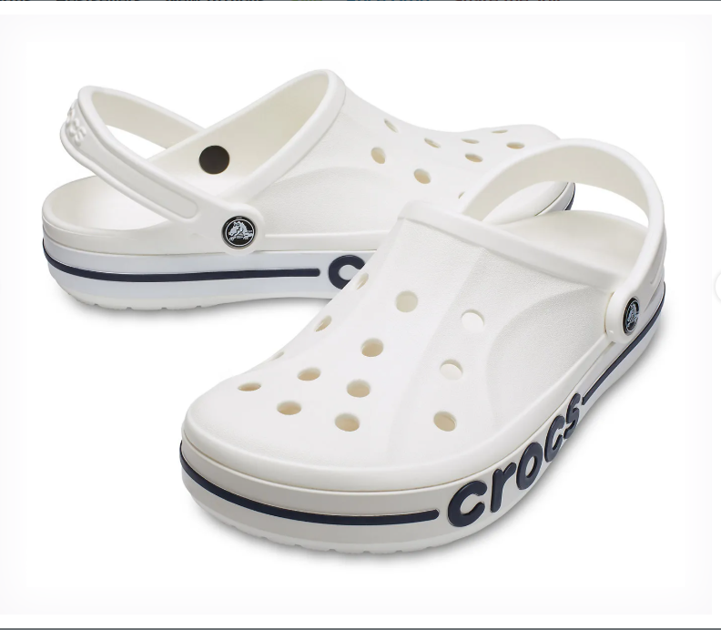 CROCS Bayaband Casual Sandal (White Navy)