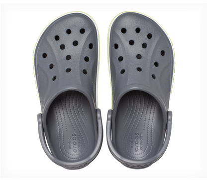 CROCS Bayaband Casual Sandal (Slate Grey - Lime Punch)